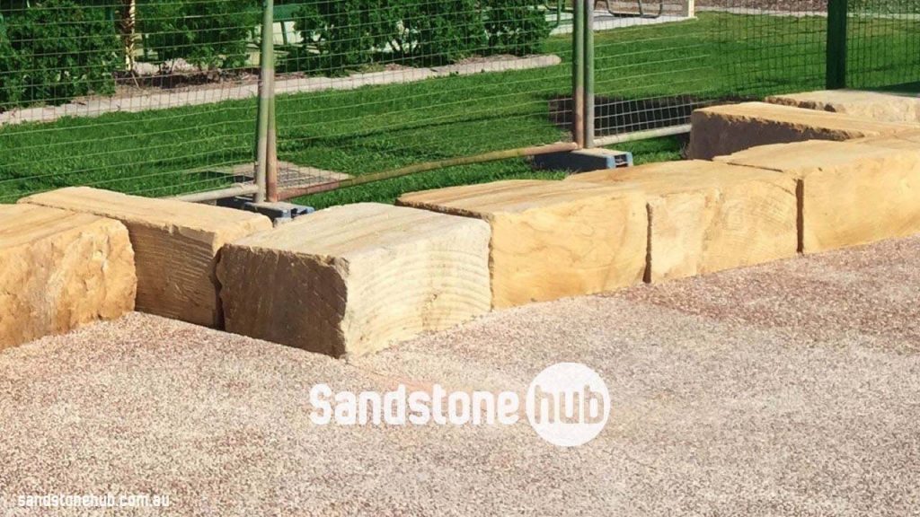 Sandstone Retaining Wall A Grade Blocks Wheel Sawn 5 Sides