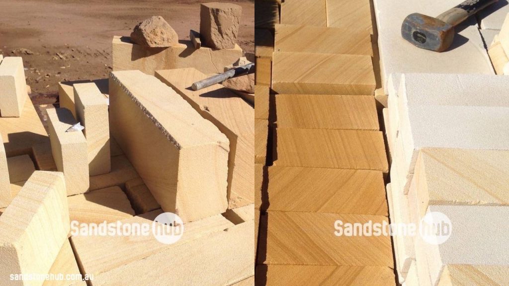 Sandstone Diamond Sawn Blocks And Bricks