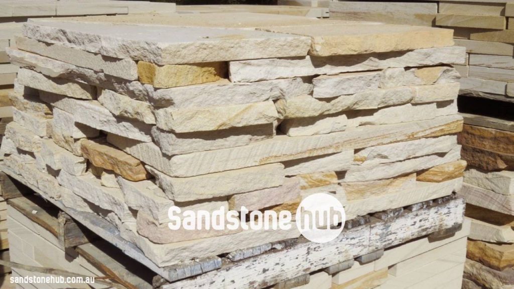 Sandstone Crazy Pavers On Pallet Yellow White