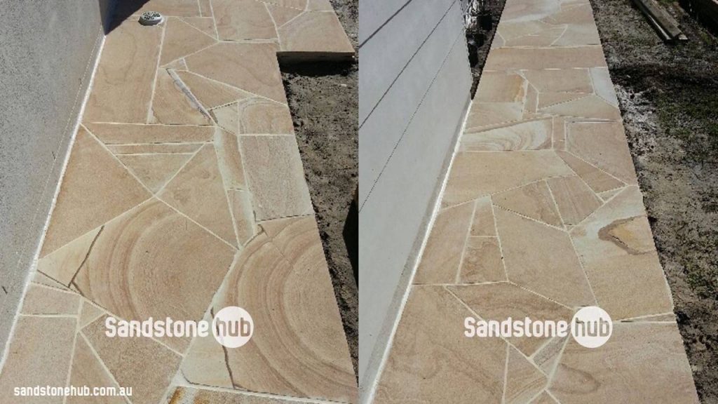 Sandstone Crazy Paving Random Shapes