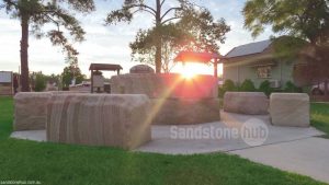 Sandstone Feature in Public Areas and Park