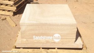 Sandstone Slabs Factory Finished On Pallet
