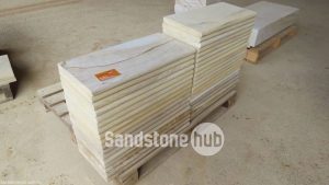Sandstone Capping and Slabs with Bullnosed Edge Multi Colours on Pallet