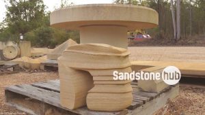 Sandstone Table and Seat Designs Example