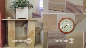 Sandstone Table and Wall Tiles Inside Multiple Colours
